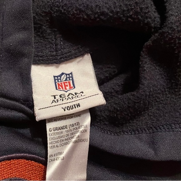 Denver Broncos NFL Hoodie Youth Size Large 10/12 - Picture 4 of 6